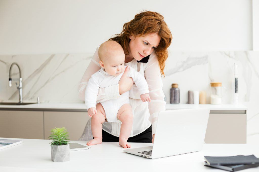 Stay at home mom working from home